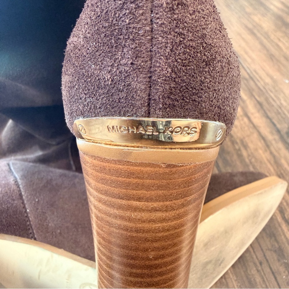 Michael Kors Brown Heeled Boots - Picture 4 of 6
